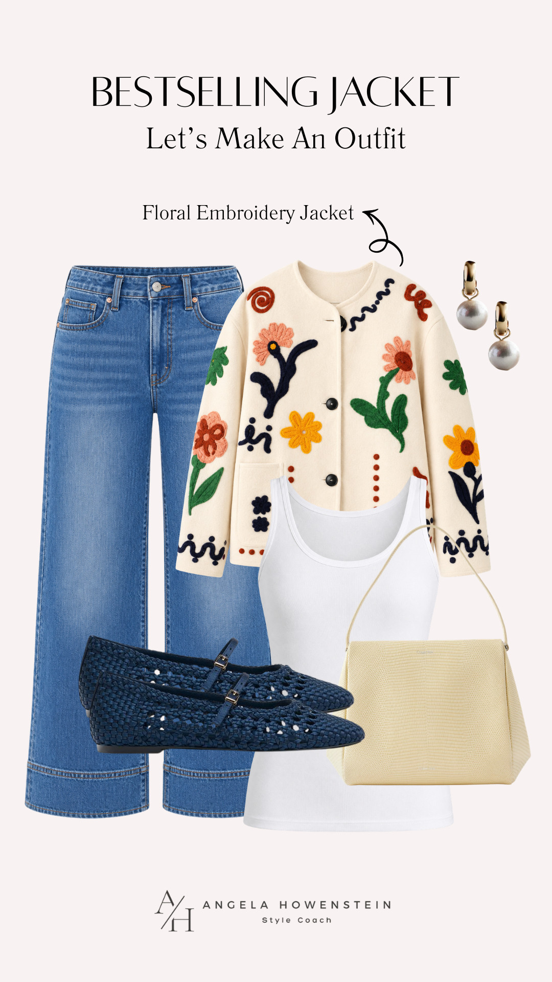 If you're looking for one piece that instantly transforms your outfit, this bestselling floral embroidery jacket is it. 

I love outfits like this because they feel special without being overdone. It's perfect for brunch, shopping, lunch with friends, or anytime you want your outfit to feel a little more elevated while still being incredibly easy to wear.

👩‍💻 LTK PRO TIPS
❤️ Heart = Support my posts ;-)
🔖 Save = Keep this outfit idea for your next casual outing.
📋 Lists = Organize your favorite jackets and everyday essentials.
📲 Share = Send this to someone who loves timeless statement pieces.
💬 Comment = Would you style this jacket with jeans or white denim? 

 #LTKootd #LTKSeasonal #LTKOver40
