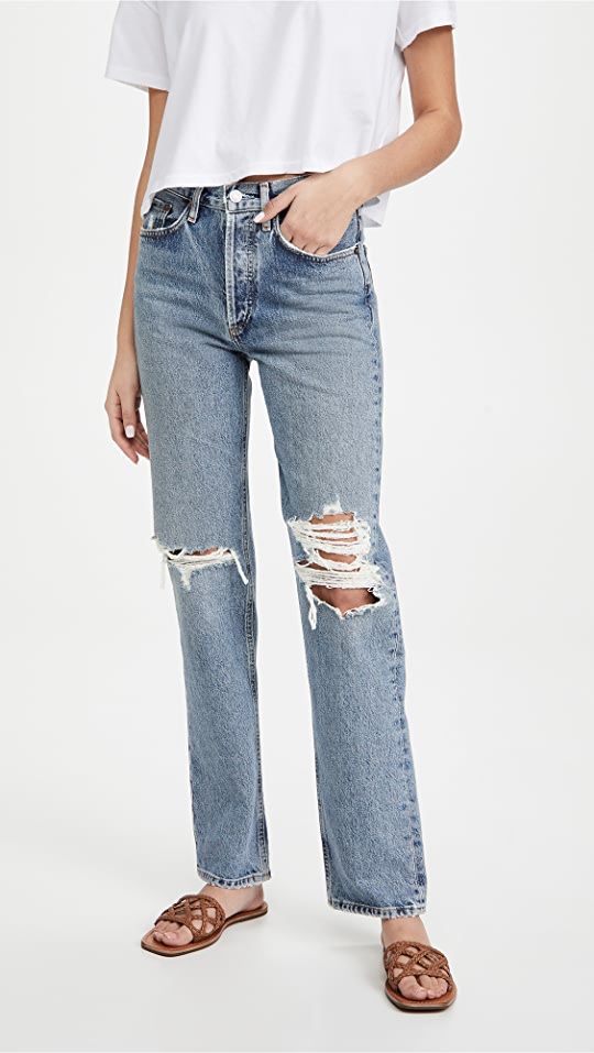 AGOLDE Lana Mid Rise Vintage Straight Jeans | SHOPBOP | Shopbop