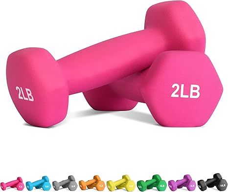 Balelinko Hand Weight Neoprene Coated Dumbbell for Home Gym Equipment Workouts Strength Training ... | Amazon (US)
