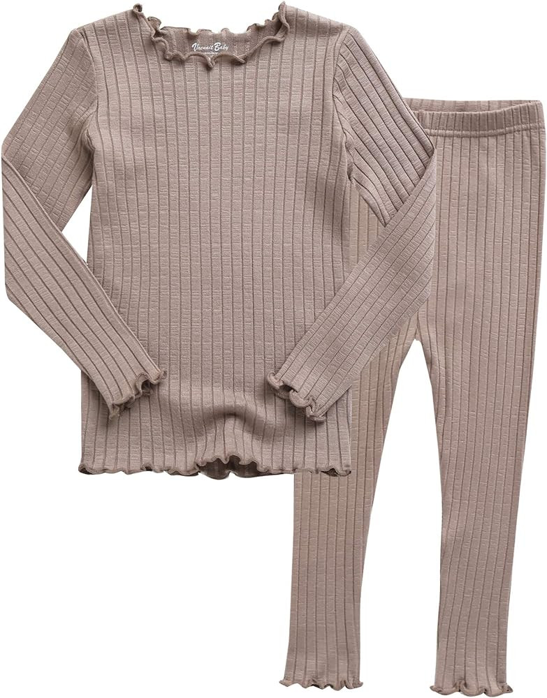 VAENAIT BABY 6M-12Y Infant Kids Toddler Junior Girls Soft Comfy Modal Tencel Shirring Sleepwear P... | Amazon (US)