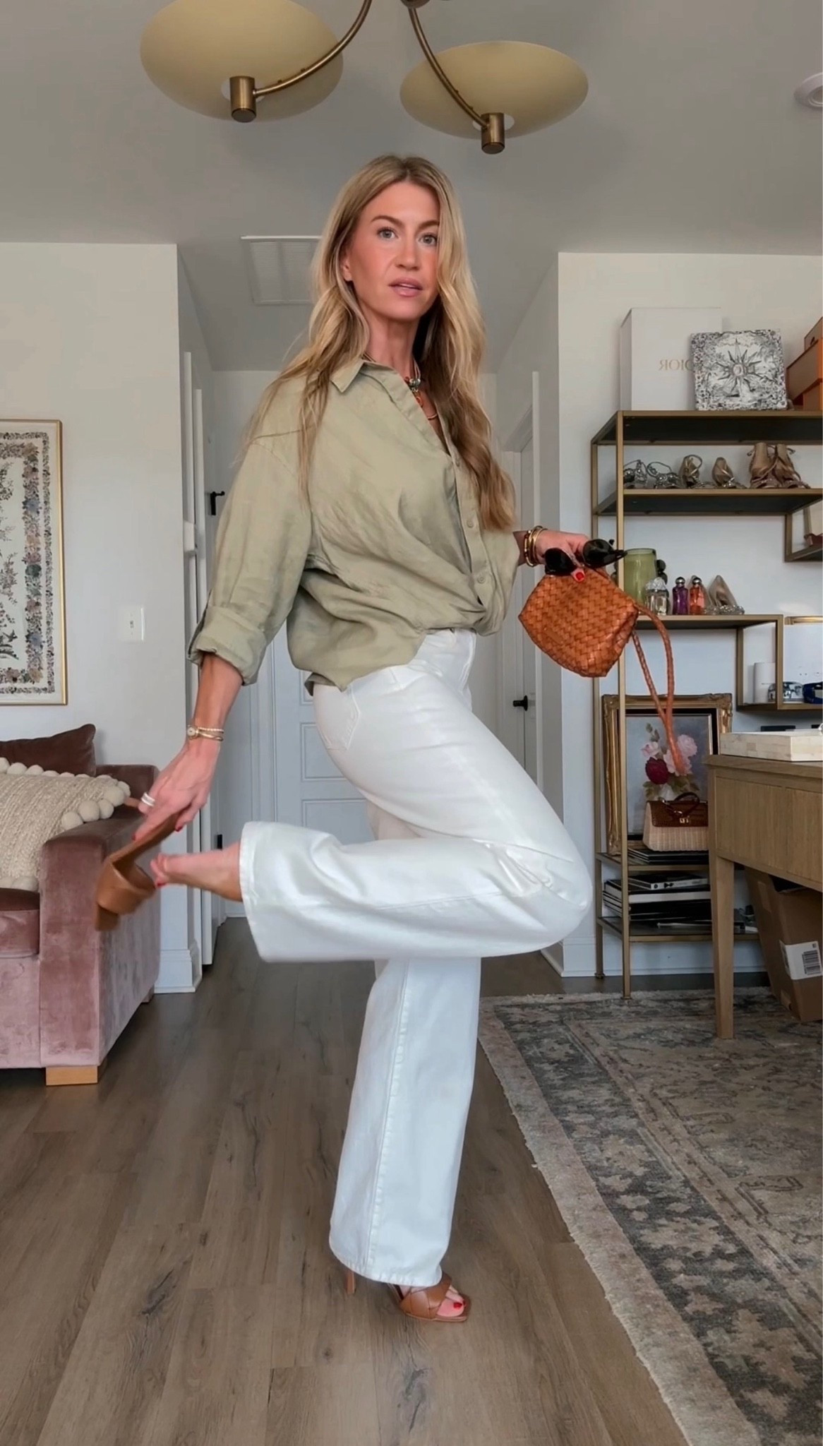 Elevated look for summer! 
Top: runs TTS, wearing size small 
Denim: run TTS, wearing size 25

#LTKootd #LTKgrwm #LTKSeasonal
