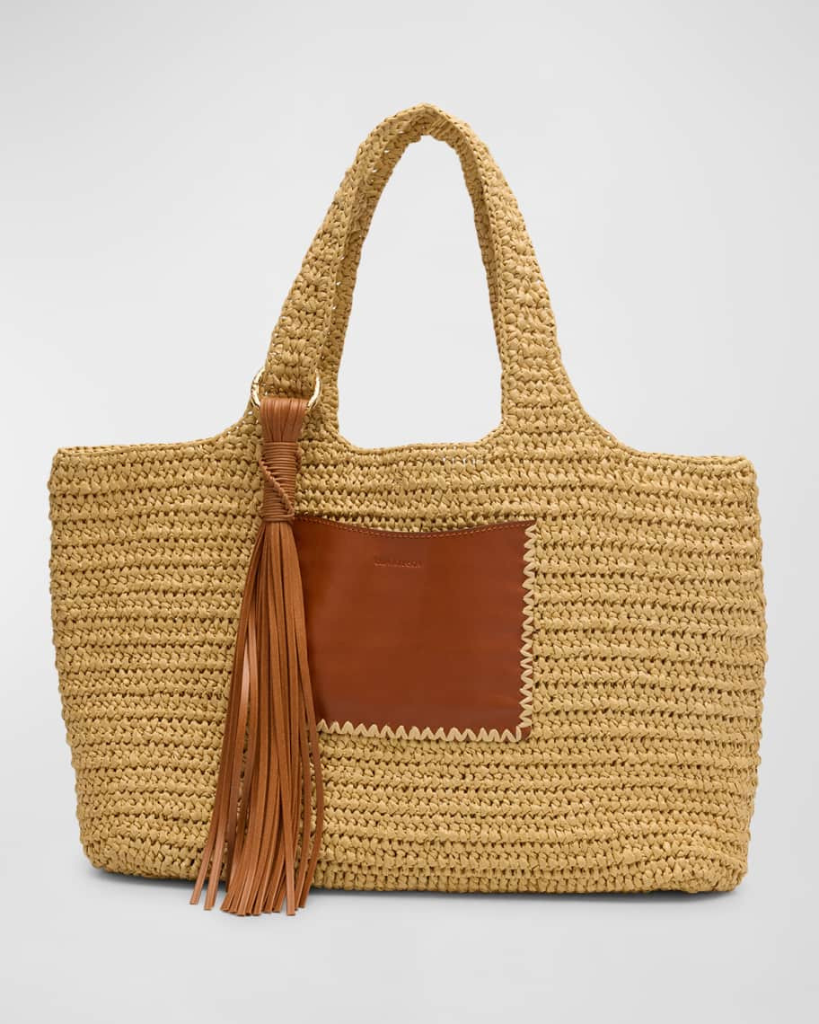 Ulla Johnson Kamari Crochet Shopper Tote Bag | Neiman Marcus