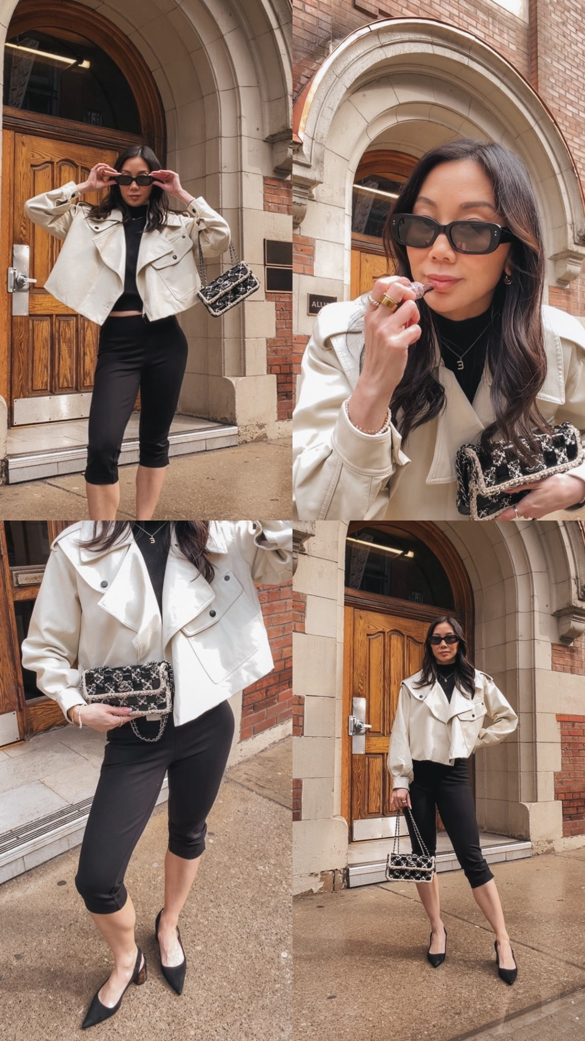 Spring OOTD: capris with a cropped trench is the combo of the season! I found this really comfy pair of capris from @Dynamite Clothing with a perfect amount of stretch. Paired it with a black tea and a cropped trench for a chic spring look. 

#LTKootd #LTKSeasonal #LTKPetite