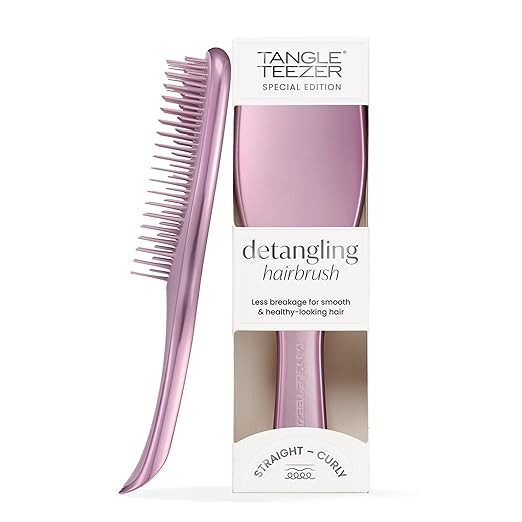 Tangle Teezer Chrome Ultimate Detangler Brush for Wet & Dry Hair, Eliminates Knots & Reduces Brea... | Amazon (US)