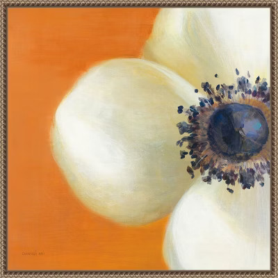 Amanti Art Contemporary Poppy by Danhui Nai Canvas Wall Art Print Framed 22 x 22 | Target