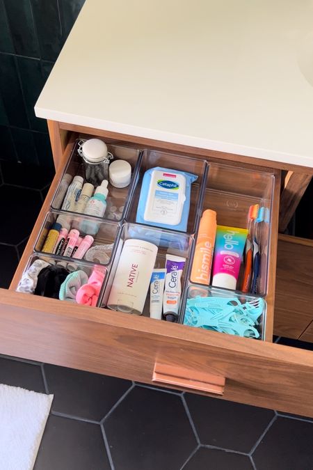 The best bathroom vanity drawer organization set!! The home edit at Walmart 

#LTKunder50 #LTKhome