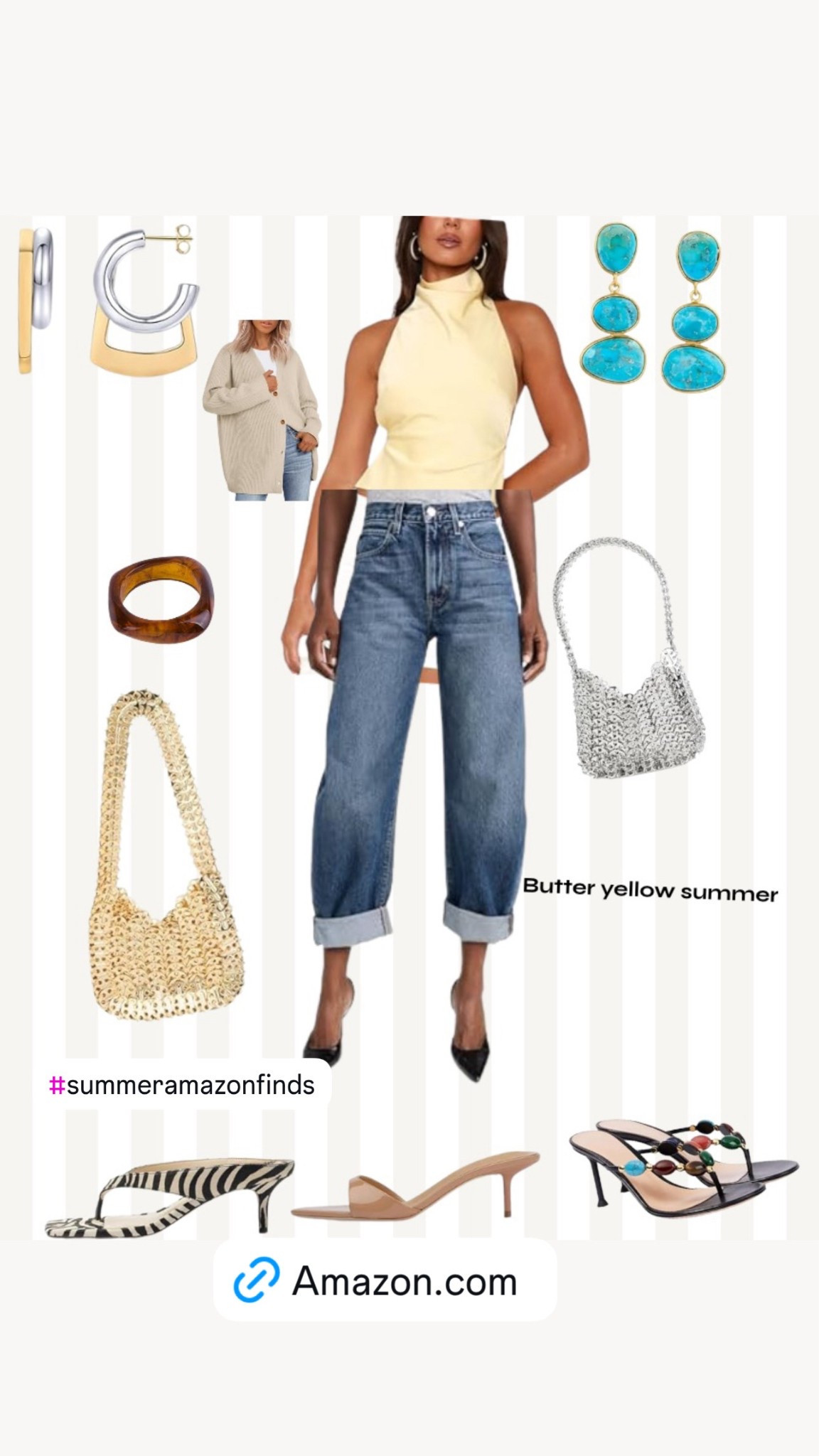 Butter yellow , with the best accessories and baggy jeans amazon

#LTKU #LTKSaleAlert