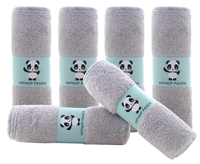 Hypoallergenic Bamboo Baby Wash Clothes - 2 Layer Ultra Soft Absorbent Bamboo Washcloths for Boy ... | Amazon (US)