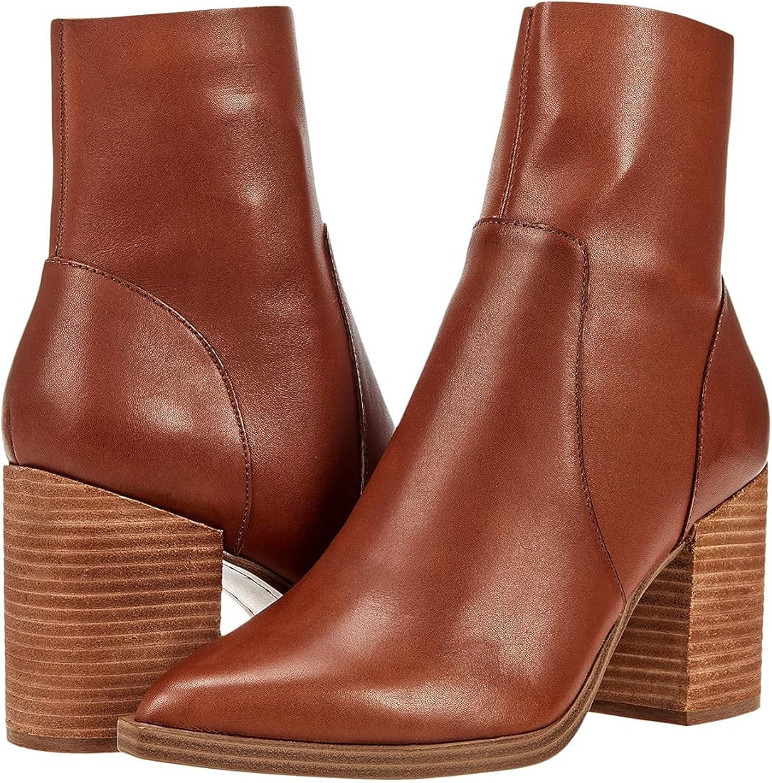 Steve Madden Calabria Bootie Cognac Leather 7.5 M | Amazon (US)