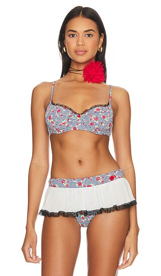 X Guizio Seaside Top in Rose Gingham | Revolve Clothing (Global)