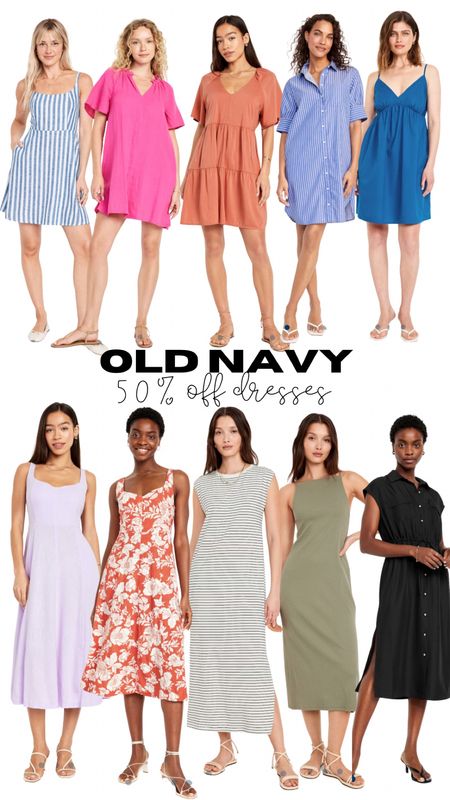 50% off Old Navy dresses today only! 

#LTKStyleTip #LTKFindsUnder50 #LTKSaleAlert