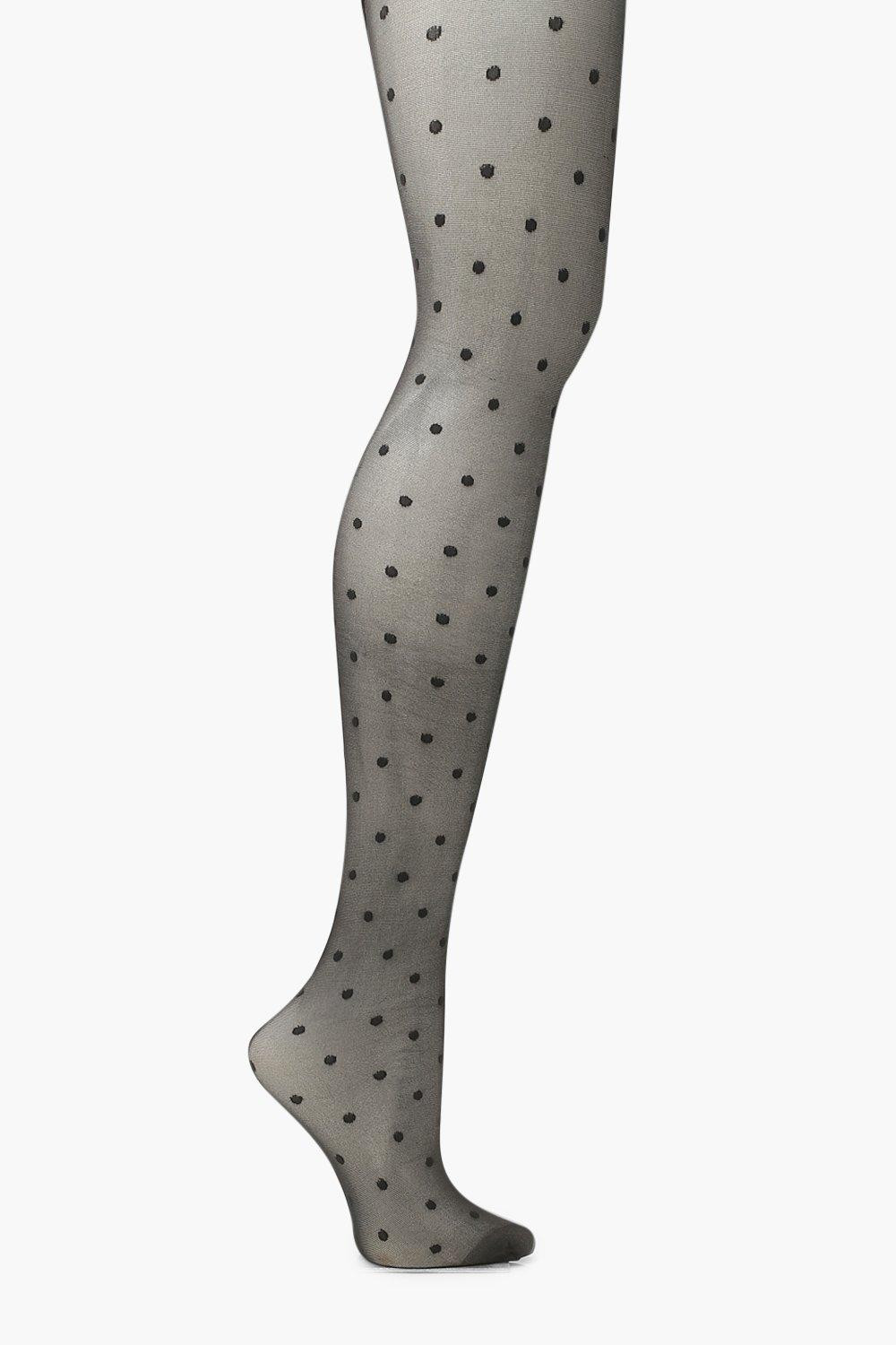 Micro Spot Tights | Boohoo.com (UK & IE)