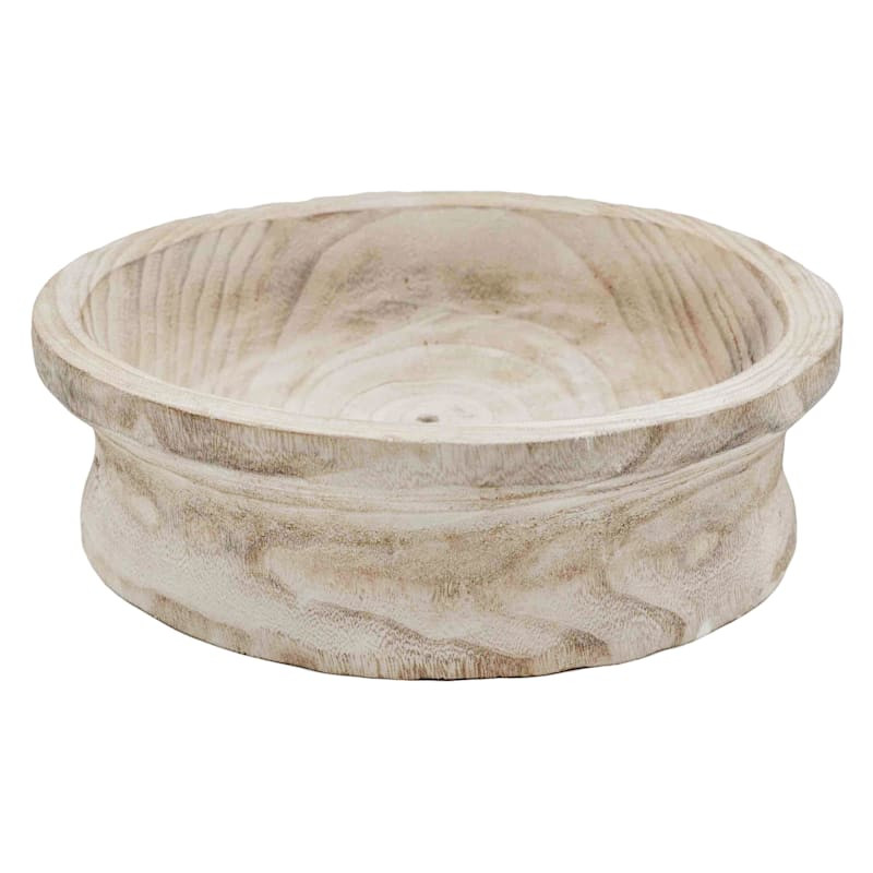 Whitewashed Wood Tray, 14" | At Home