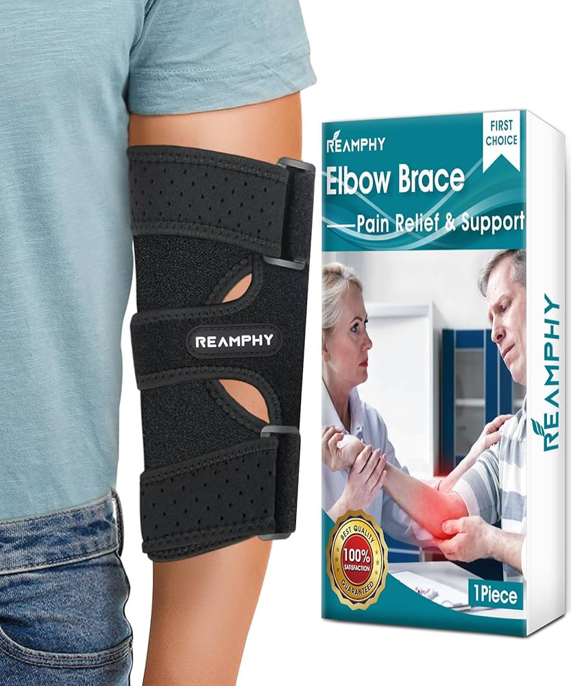 Reamphy Elbow Brace,Comfortable Night Elbow Sleep Support,Elbow Splint, Adjustable Stabilizer Spl... | Amazon (US)