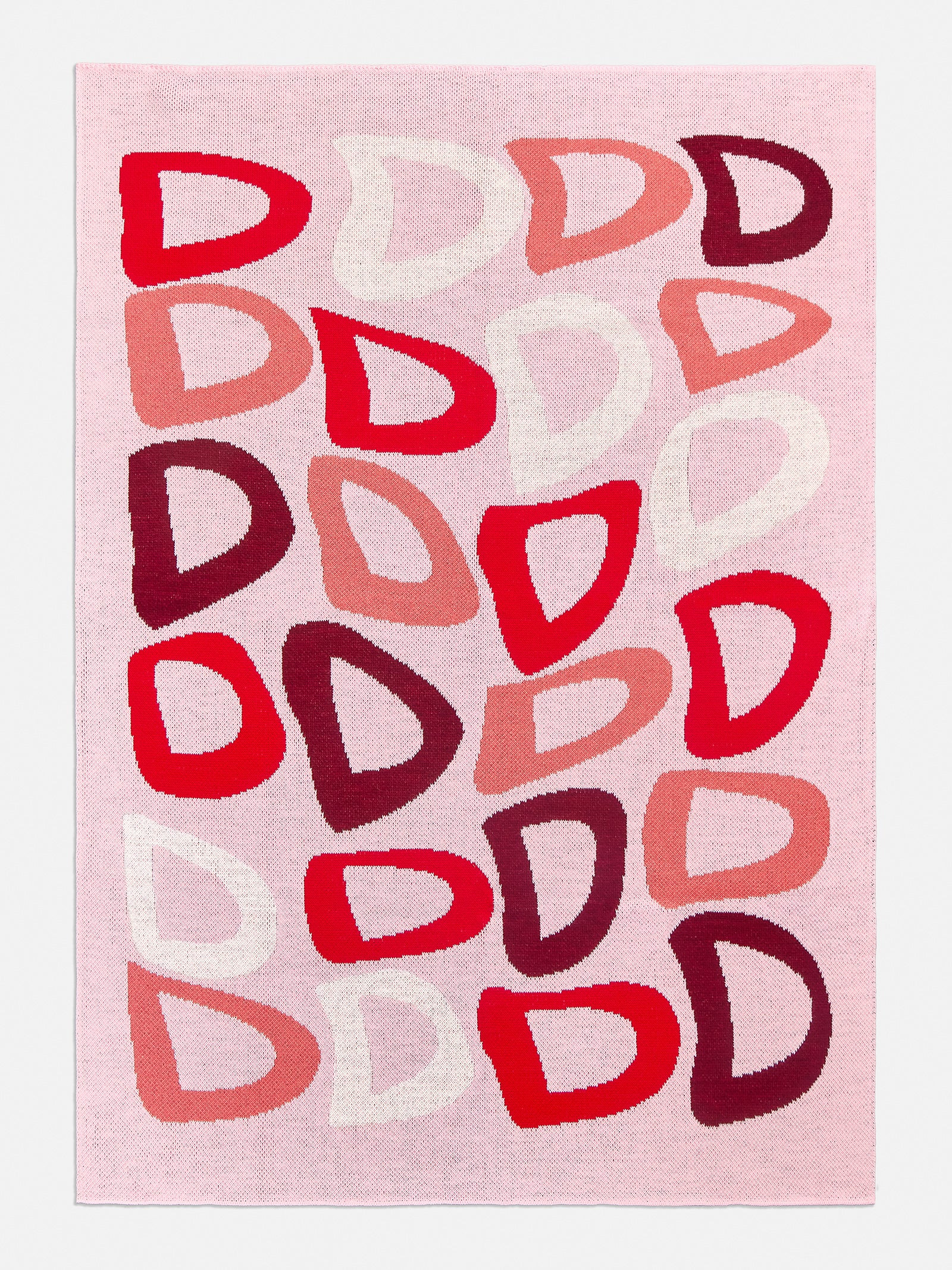 Get Wavy Custom Blanket - Light Pink/Red | BaubleBar (US)