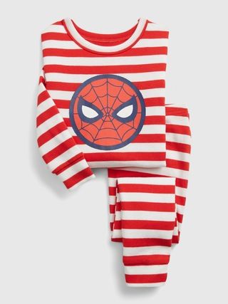 babyGap | Marvel Spider-Man 100% Organic Cotton Stripe PJ Set | Gap (US)