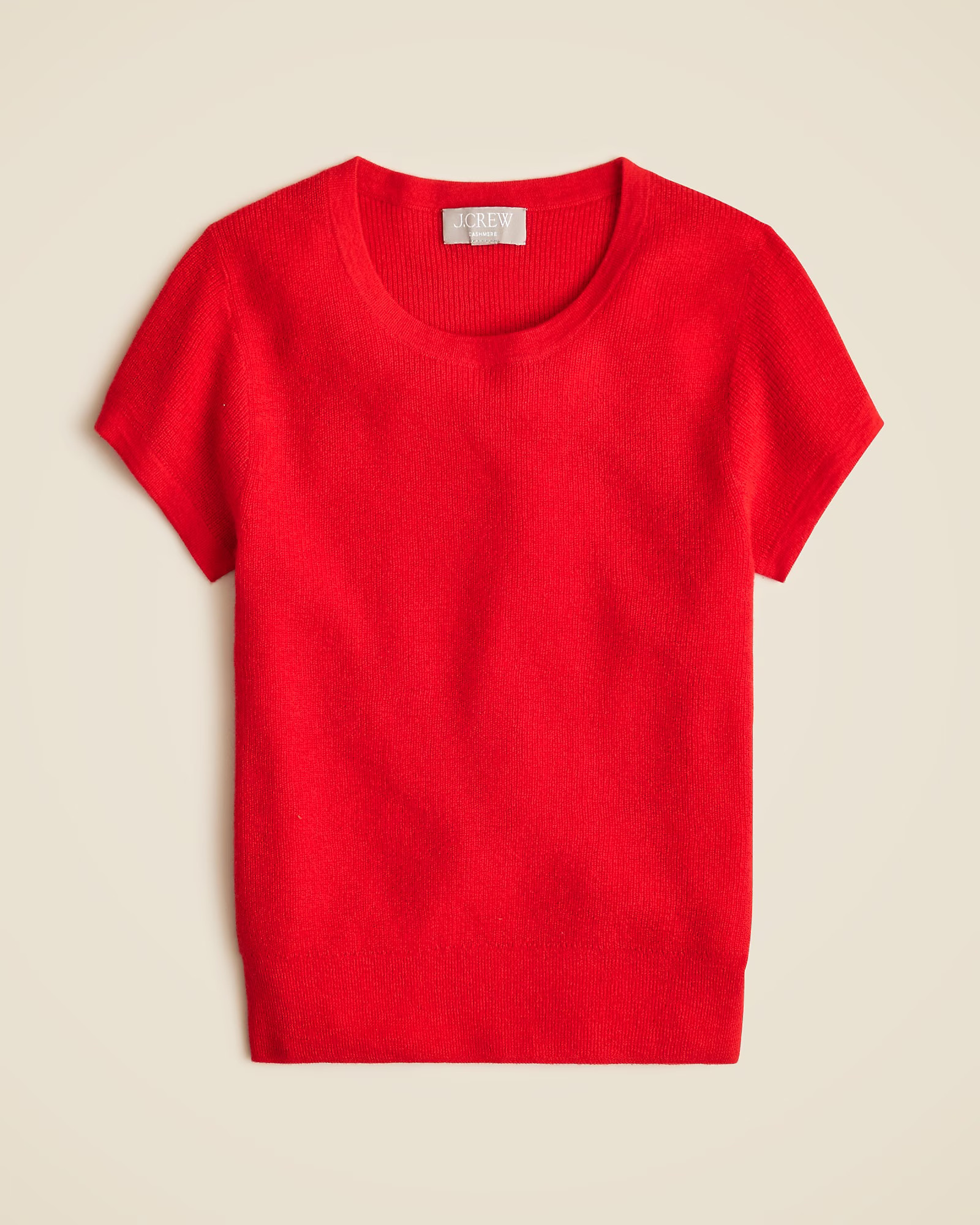 Ribbed featherweight cashmere tee | J. Crew US
