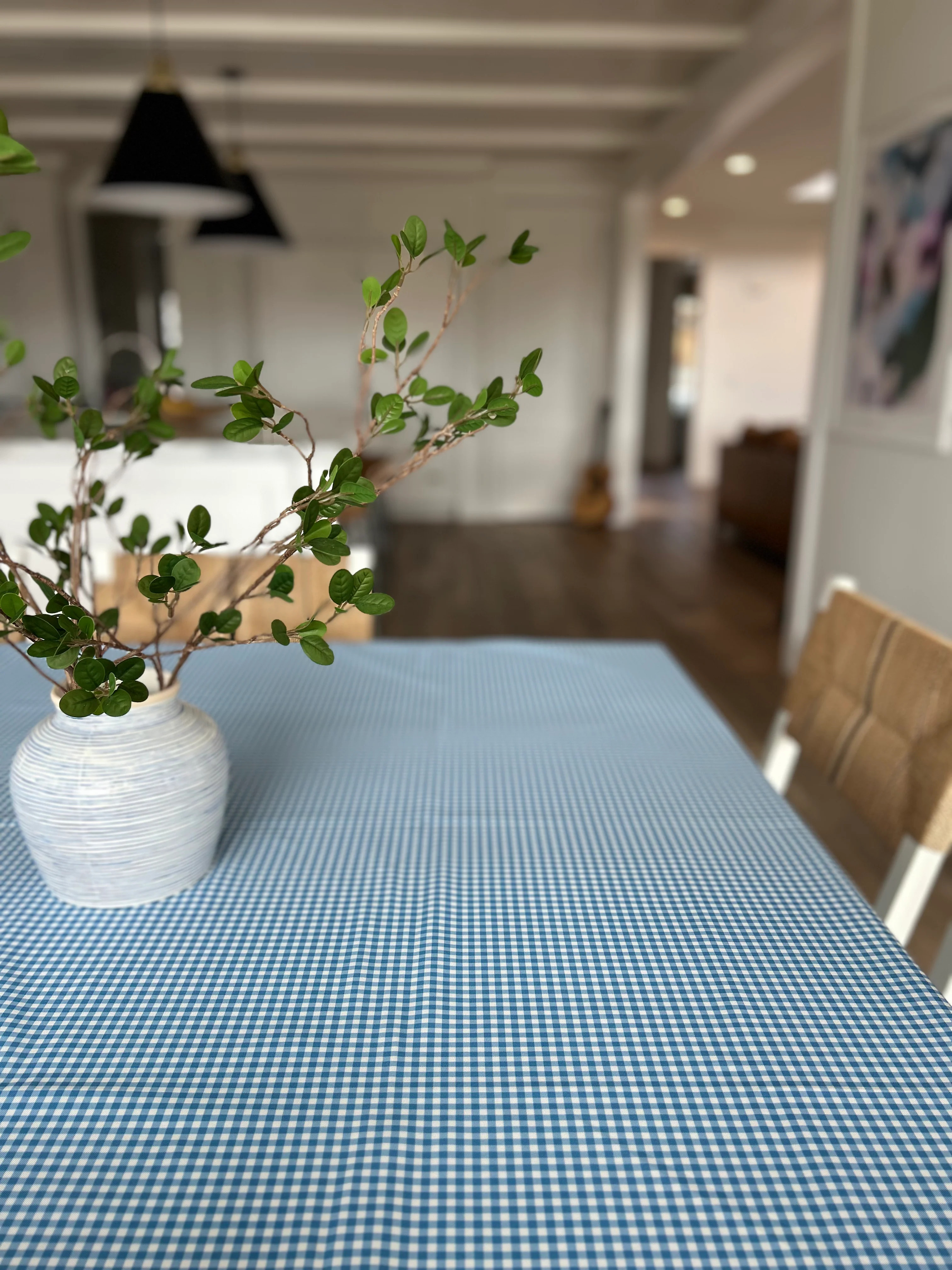 Everyday August Gingham - French Blue | Table 06