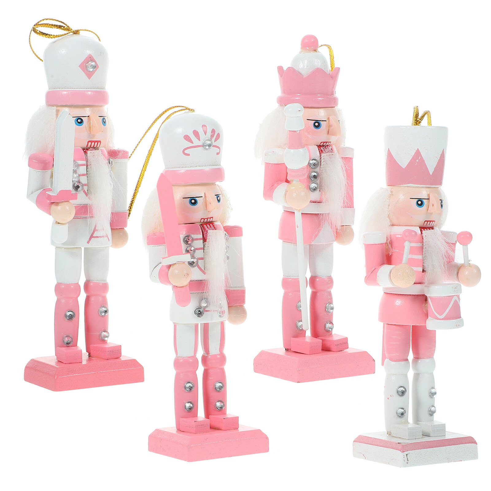 4pcs Christmas Nutcracker Adornments Xmas Hanging Pendants Nutcracker Desktop Decoration | Walmart (US)