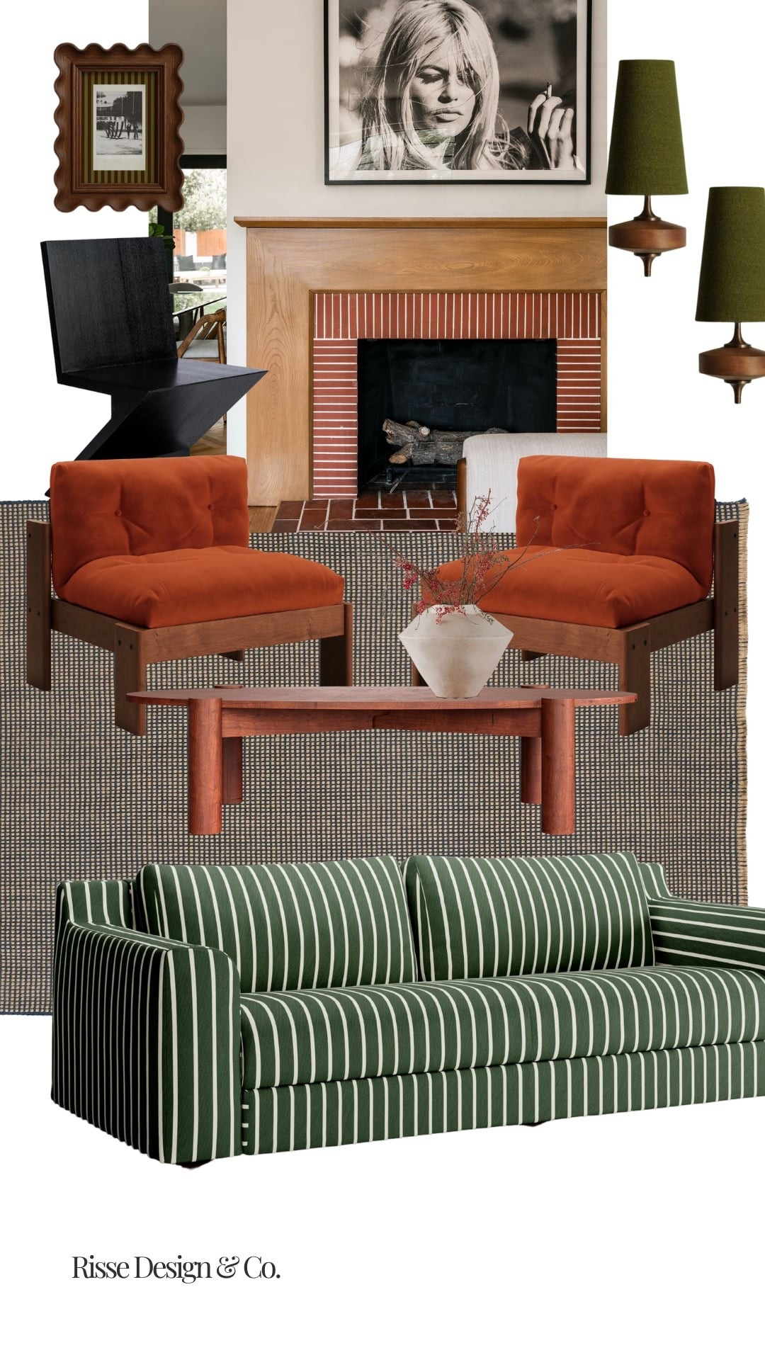 Cozy | Eclectic | Modern 
Design Concept Board by Risse Design & Co.

Now booking interior design clients for 2026 projects 🤎

#LTKHome