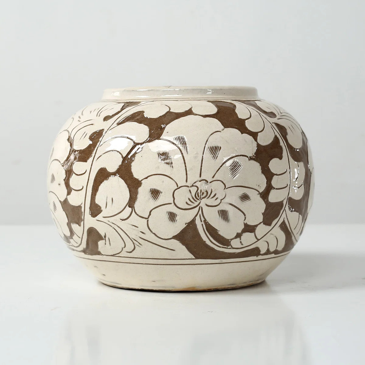 Approx. 4.7 Inches Amalfi Double Glazed Round Vase (5.9" Opening) | Wayfair North America