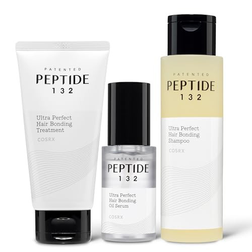 COSRX PEPTIDE 132 Hair Care Trio - Hair Bonding Shampoo, Treatment & Oil Serum, Bond Repair Treatment for Damaged, Dry Hair, Daily Scalp Treatment for Dandruff, Dry, Itchy or Flaky Scalp | Amazon (US)