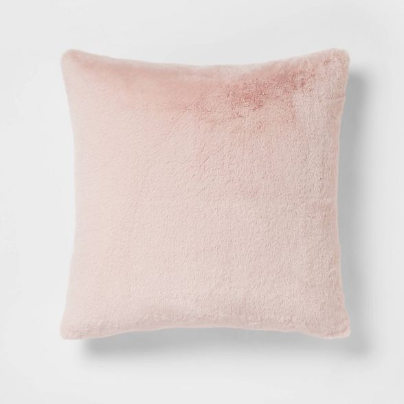 Faux Rabbit Fur Throw Pillow - Threshold™ | Target