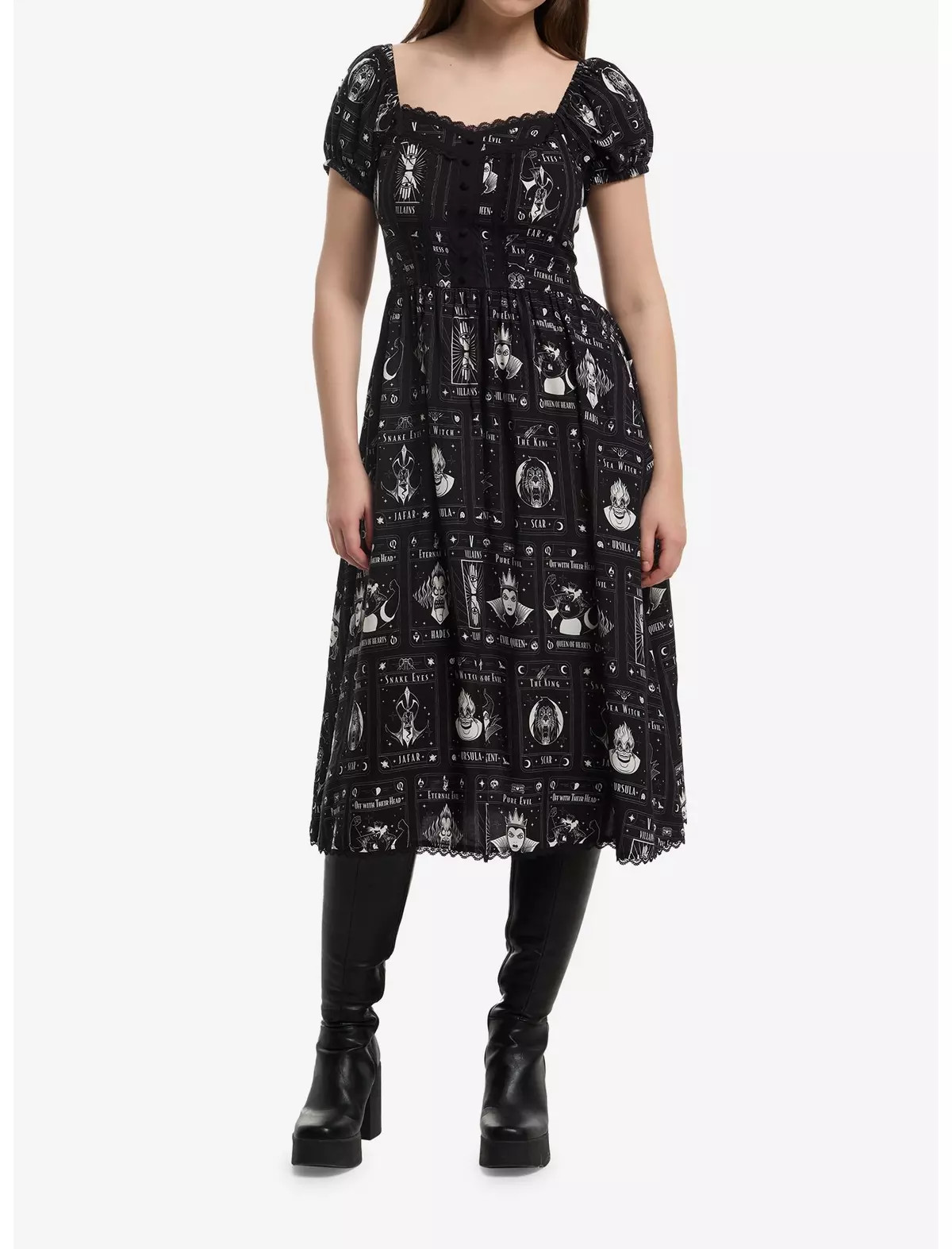 Disney Villains Tarot Card Midi Dress | Hot Topic | Hot Topic