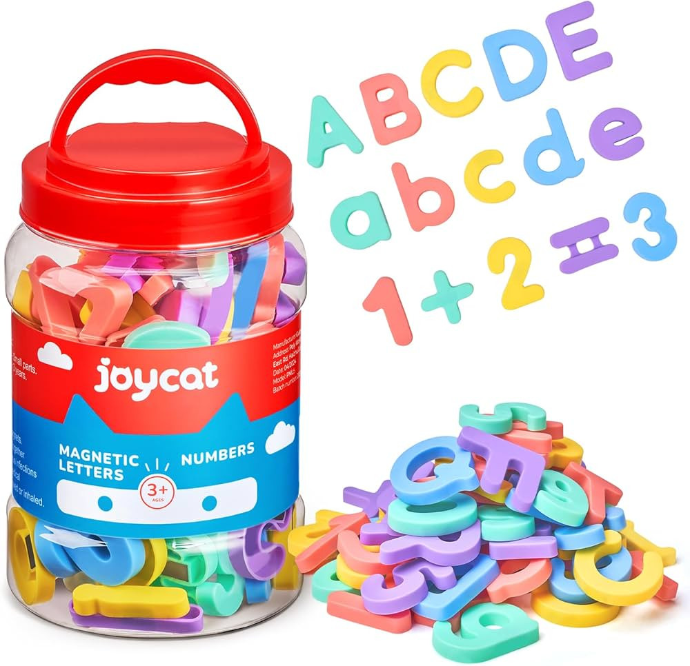 JoyCat Magnetic Letters and Numbers, ABC 123 Alphabet Fridge Magnets for Toddlers & Kids, Prescho... | Amazon (US)