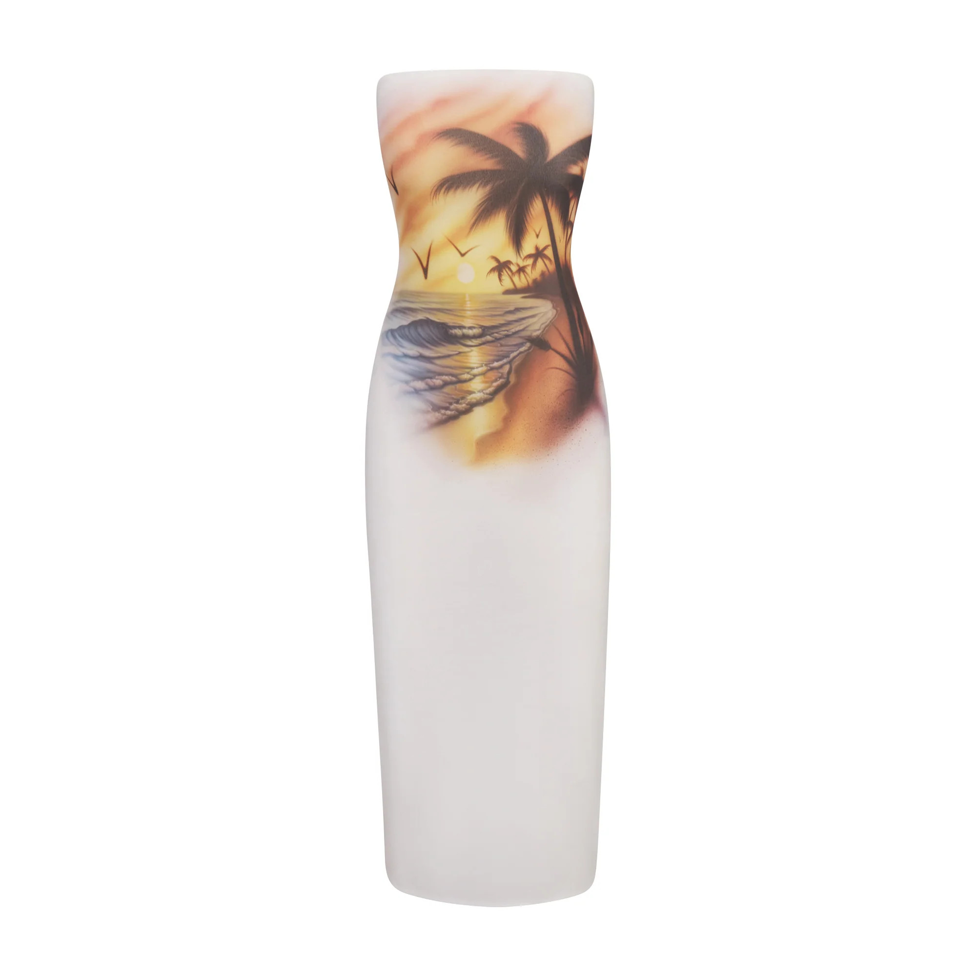 COTTON JERSEY COVER-UPS TUBE DRESS | AIRBRUSH BEACH SCENE | SKIMS | SKIMS (US)