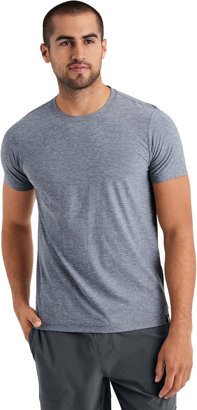 Rhone Men's Essentials Training Tee, Recycled Lightweight Polyester Fabric, Moisturewicking Techn... | Amazon (US)