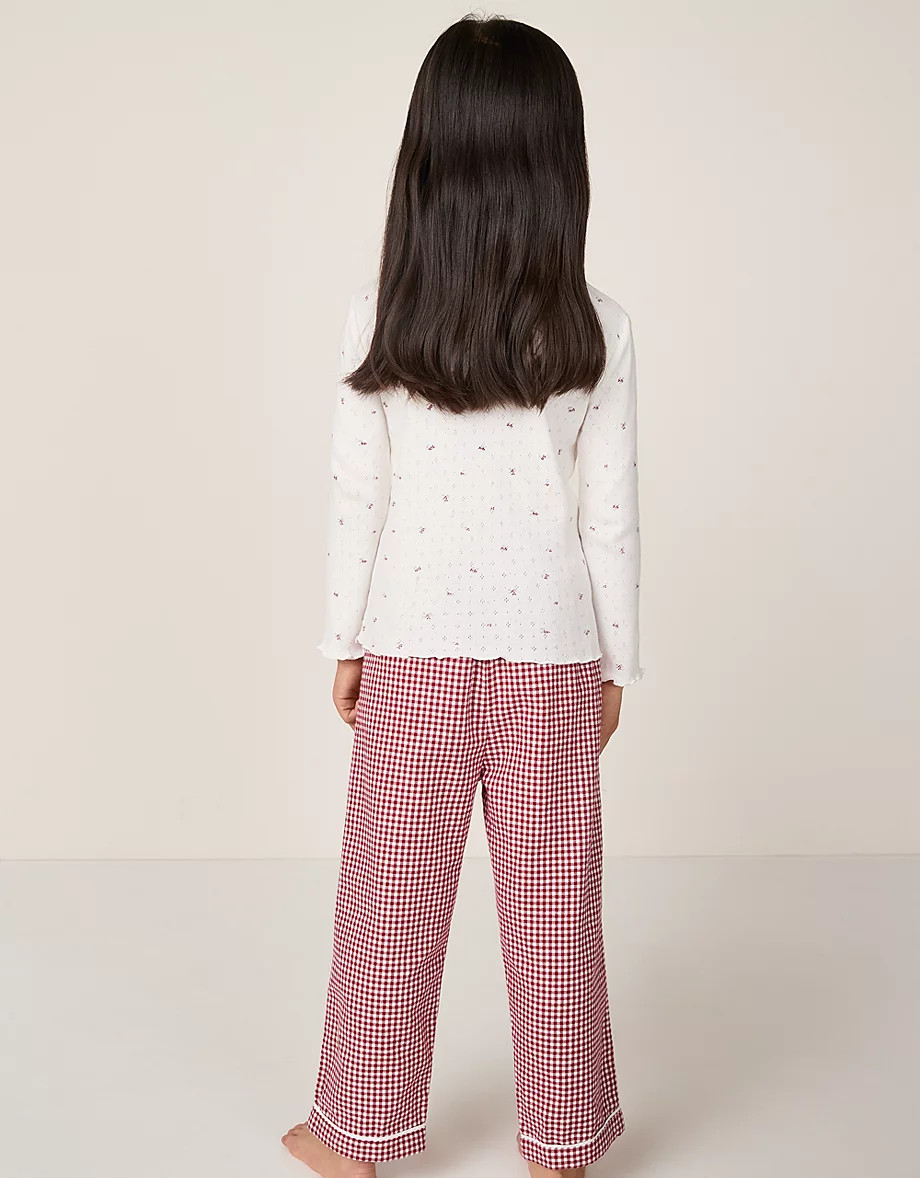Organic Cotton Slim Fit Winter Floral & Gingham Pyjamas (2–12yrs) | The White Company UK & ROW