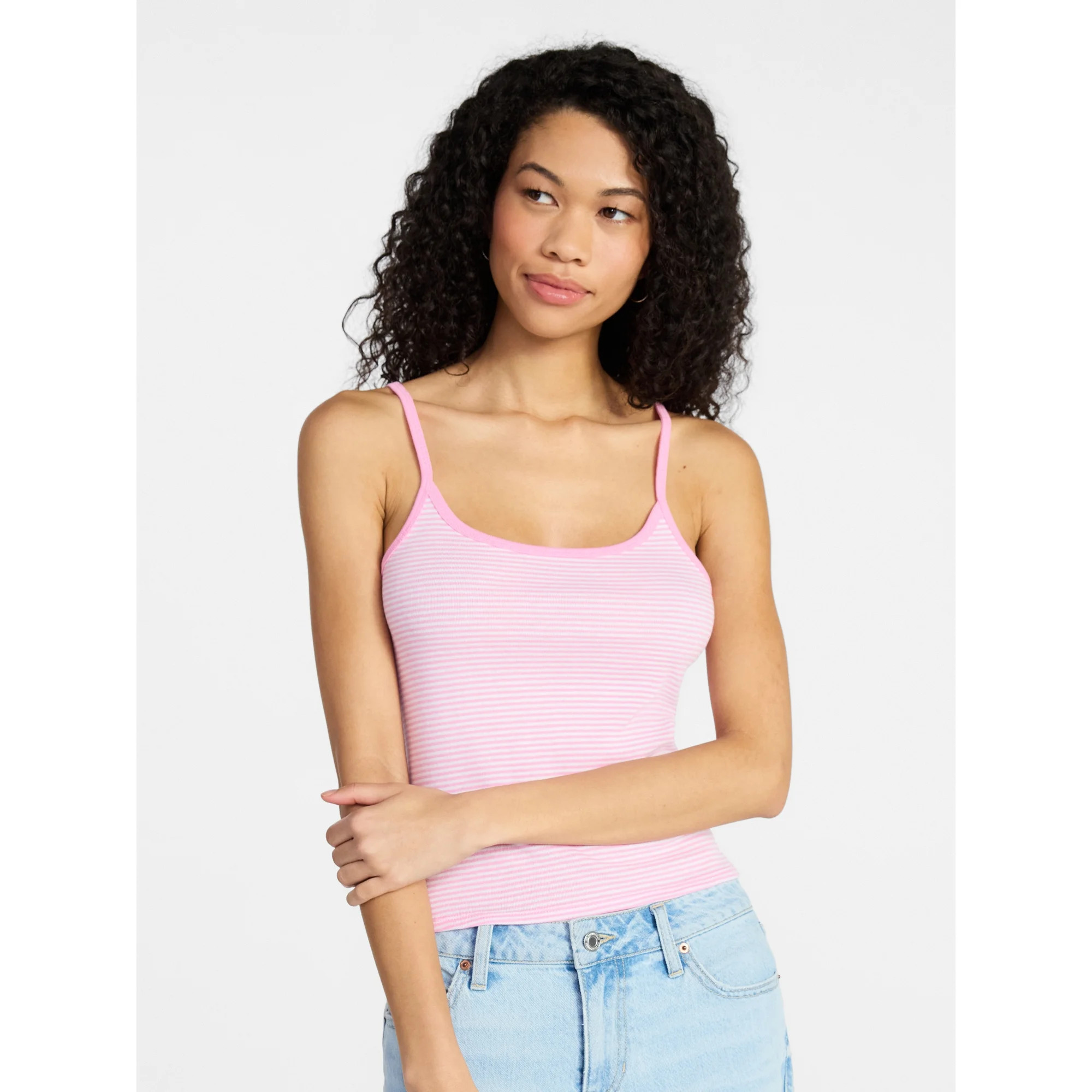 No Boundaries Scoop Cami, Women's XXS-XXL | Walmart (US)