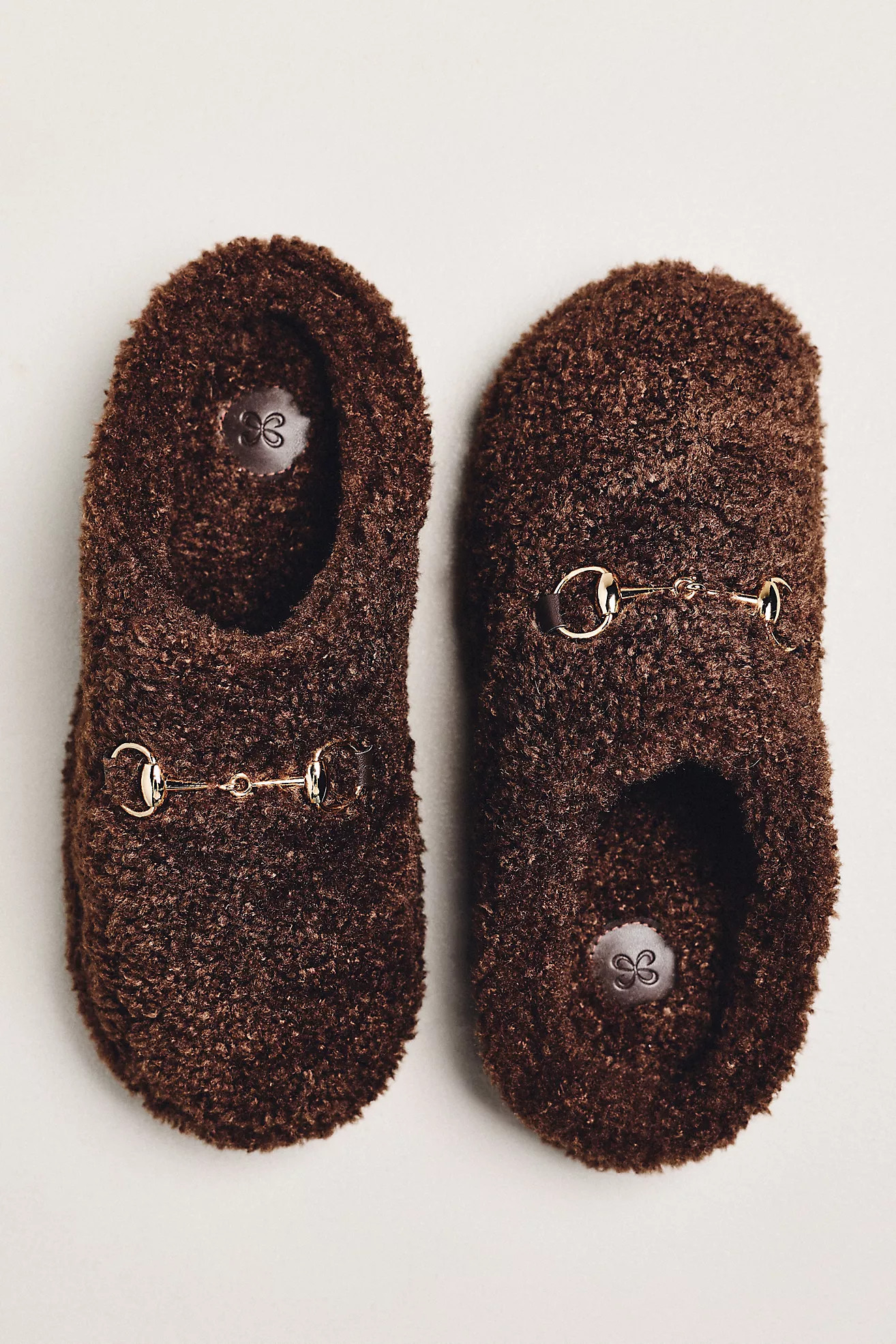 Maeve Sherpa Fleece Bit Scuff Slippers | Anthropologie (US)