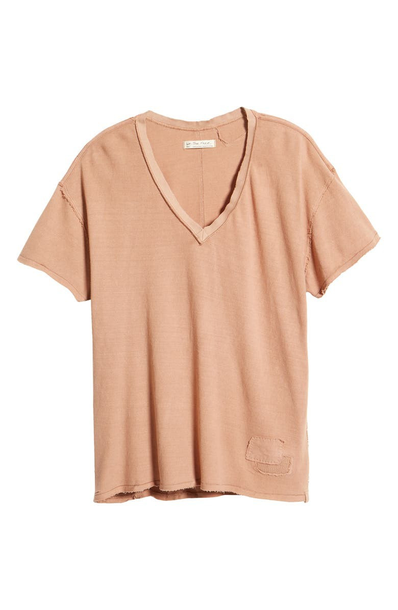 Women's Distressed V-Neck T-Shirt | Nordstrom