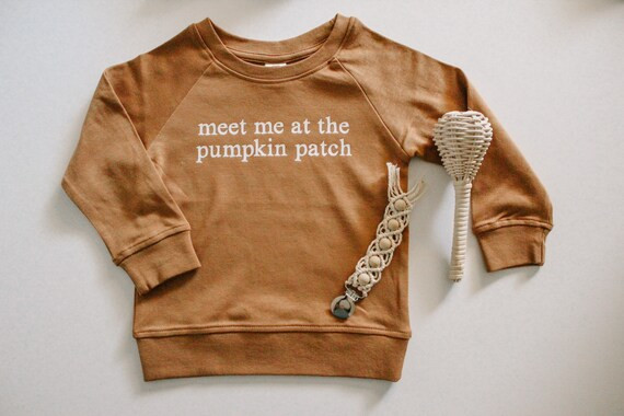 Meet Me At The Pumpkin Patch Baby/Toddler Pullover, Fall Sweatshirt, Autumn Kids Clothes, Little ... | Etsy (US)
