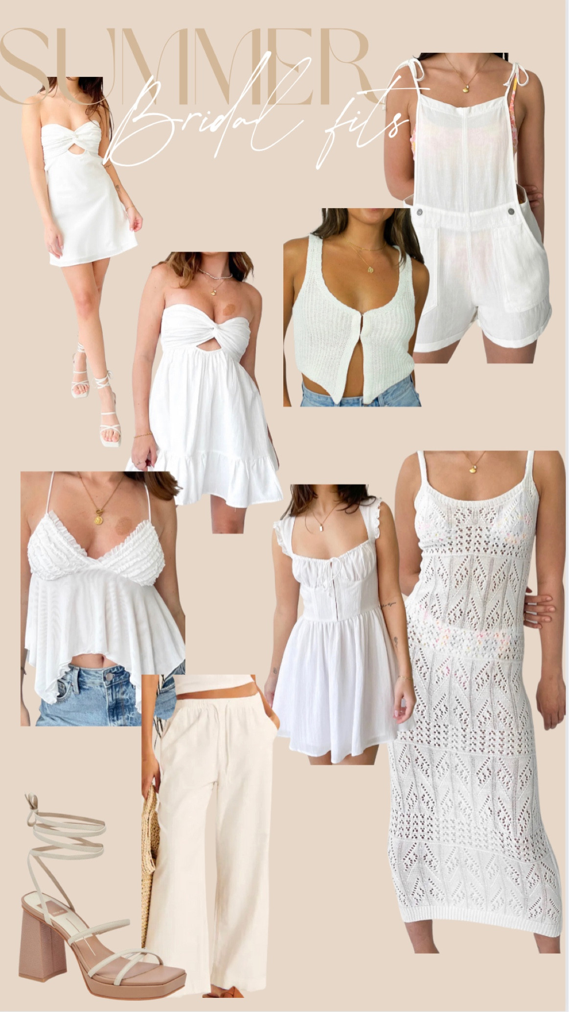 Summer bridal style, bride outfits, white outfits, summer white, white dress, beach coverup, honeymoon outfit, white dresses, summer style, summer dress 

#LTKwedding #LTKstyletip #LTKSeasonal