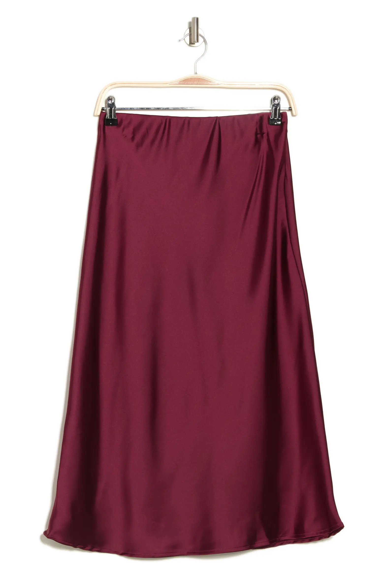 Renee C Solid Satin Midi Skirt (Women) | Nordstromrack | Nordstrom Rack