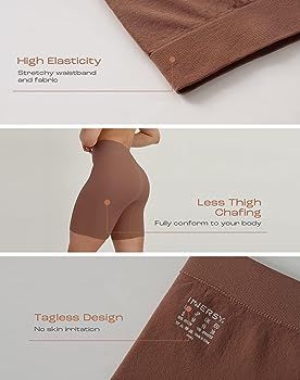 INNERSY Women's Slip Shorts for Under Dresses High Waisted Summer Shorts 3-Pack | Amazon (US)
