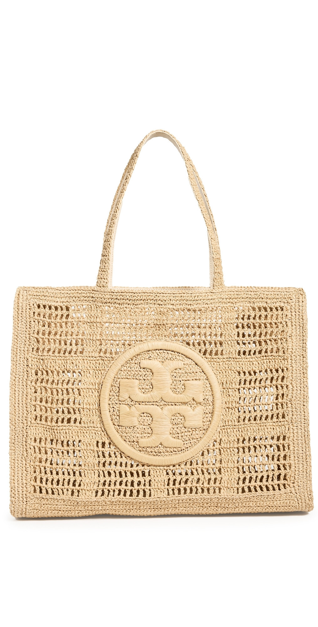 Tory Burch Ella Hand Crocheted Large Tote Natural One Size | Shopbop
