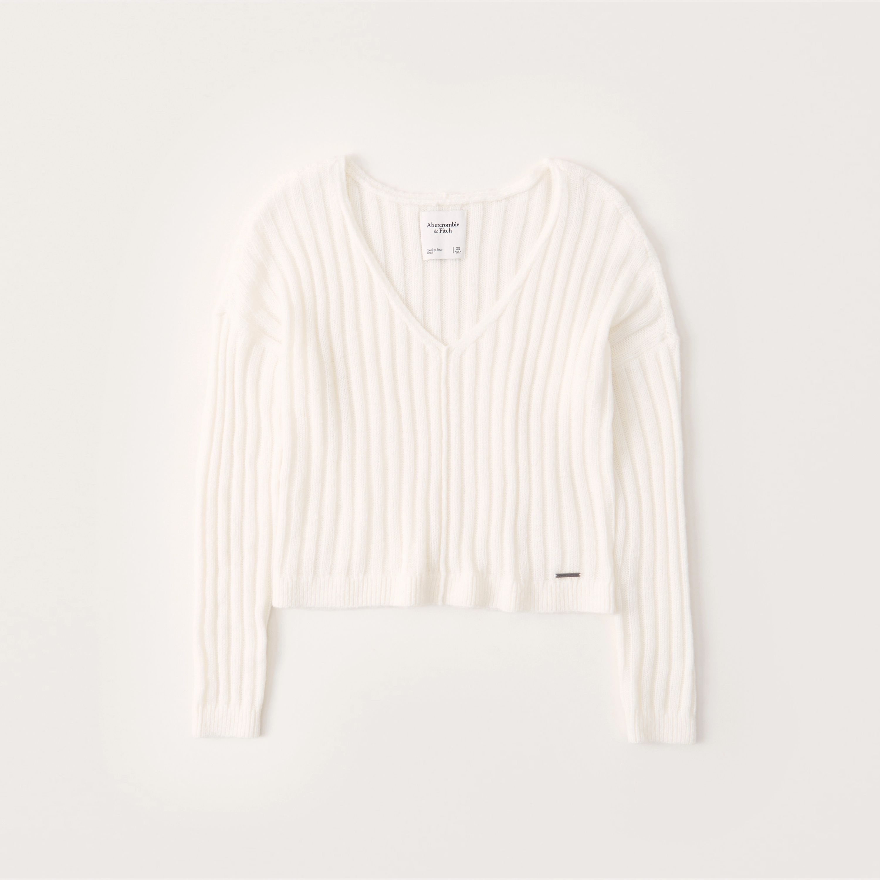 Boxy V-Neck Sweater | Abercrombie & Fitch (US)
