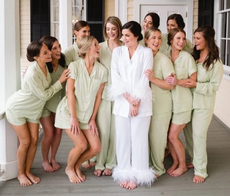 Cute get ready outfits for the bridesmaids and bride to be! If you are on the hunt for beautiful affordable bridesmaids get-ready outfits, you need to check these bridal robes! #bridesmaids #getreadyoufits #bridesmaids #bridetobe #weddings #weddingrobe #weddingprep #misstomrs #weddingday #weddingpajama #wedding2024 #weddingoutfits #bridalwear #instawedding 

#LTKstyletip #LTKwedding #LTKparties