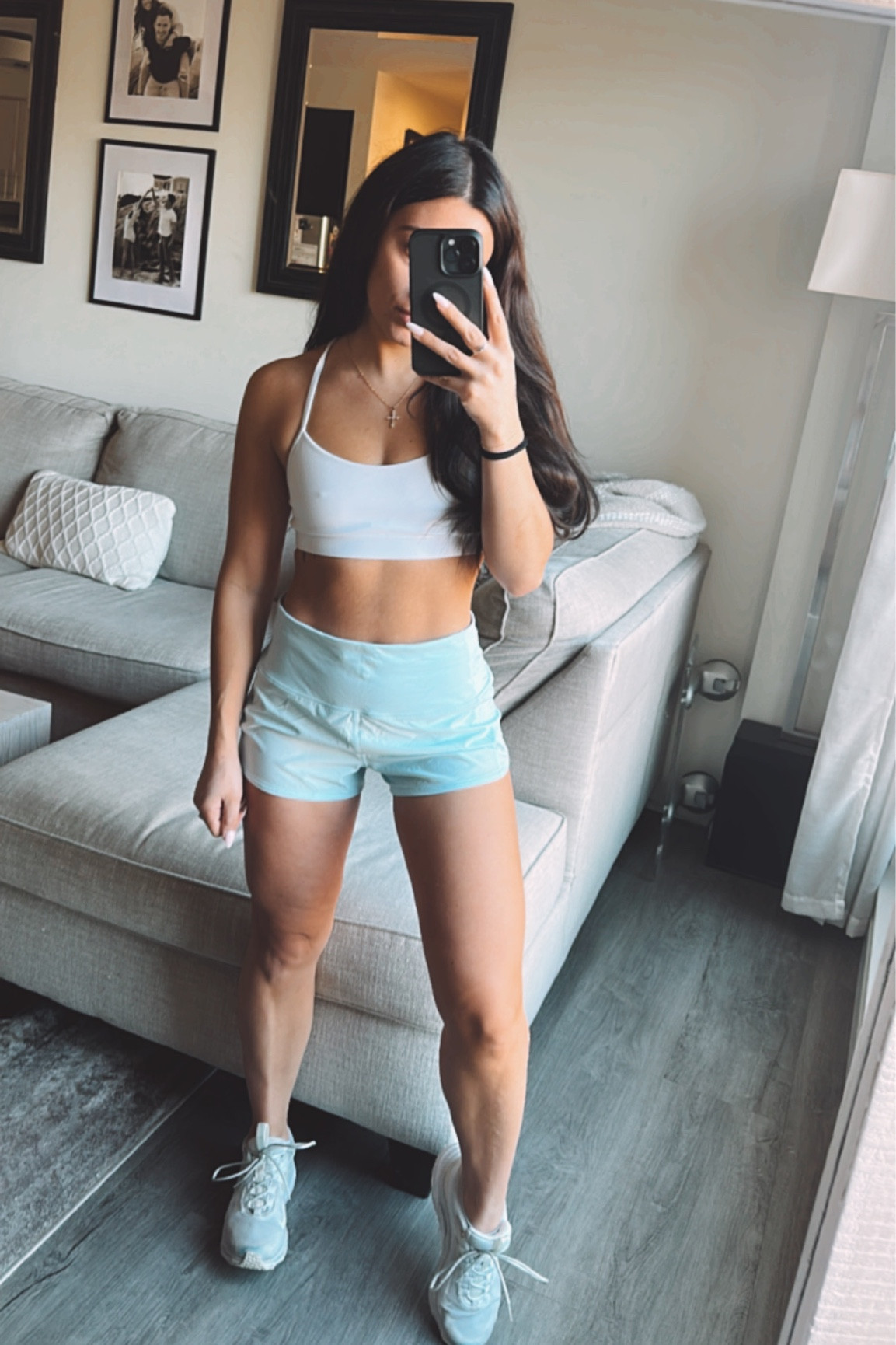 Bra: size 6
Shorts: size 6 
Sneakers: true to size 

#LTKshoecrush #LTKSeasonal #LTKstyletip
