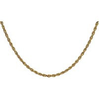 14K Solid Gold Rope Chain Necklace - 18.5"" Women's Jewelry | Etsy (US)