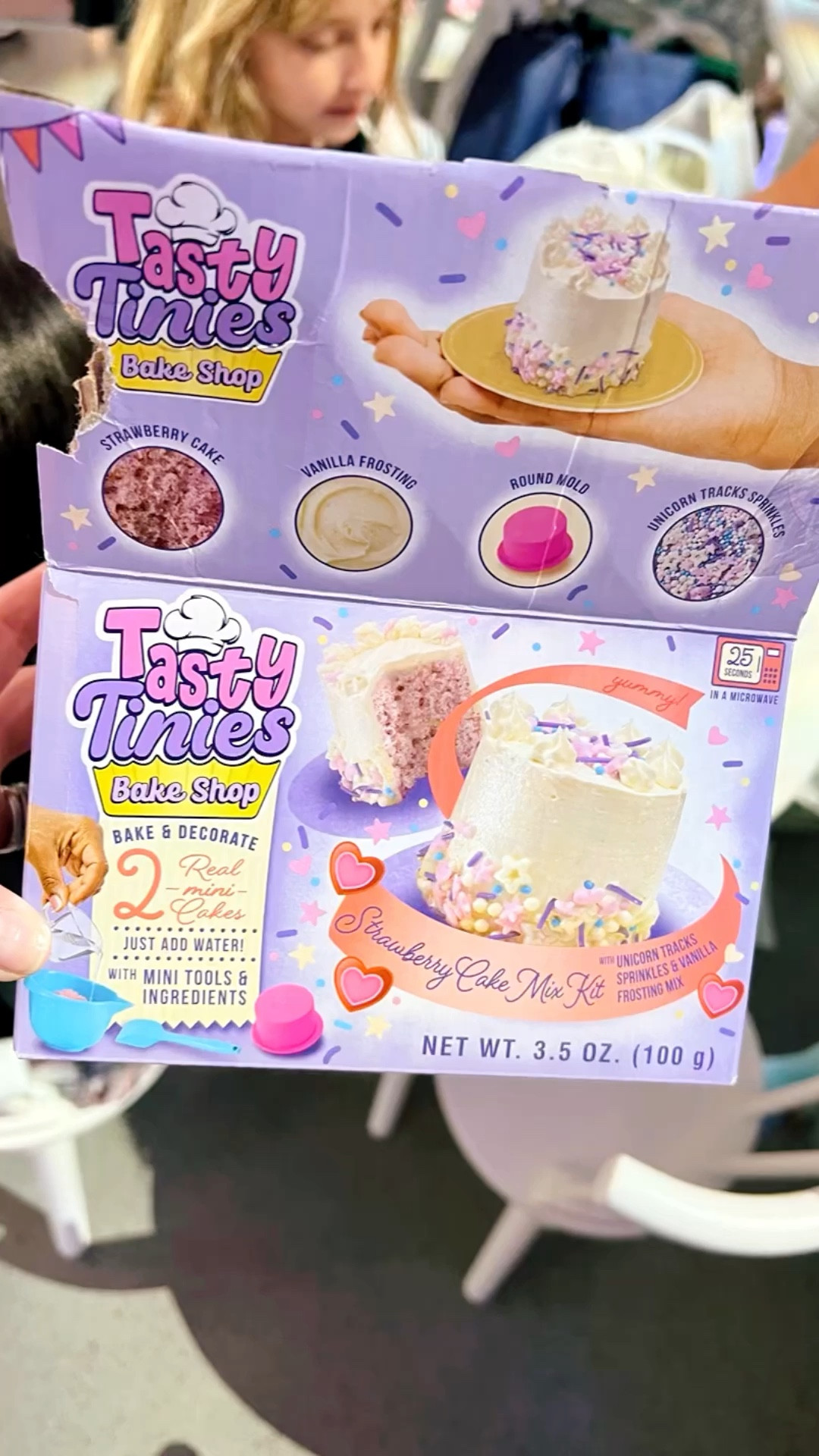 This video does not do @officialtastytinies justice! At #sweetsuite24 this booth was PACKED! It was hard to get a good video so this is the best we could do but know these cakes were DELICIOUS! Not only fun to decorate, but easy to use and they LOVED it! This was the Strawberry Cake Mix and there's other flavors shown on the box at the end of the video.  

Gift ideas. Kids. Tween. Bake  Amazon finds. Unboxing 

#LTKWatchNow #LTKKids #LTKGiftGuide