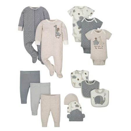Wonder Nation Baby Shower Layette Gift Set, 14pc (Baby Boys or Baby Girls, Unisex) | Walmart (US)