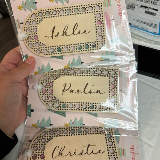 Christmas Stocking Tags, Tags, Personalized Name Tags, Wooden Tags, Christmas Decor, Gift Tags - ... | Etsy (US)