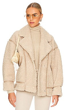 LAMARQUE Badu Jacket in Beige from Revolve.com | Revolve Clothing (Global)