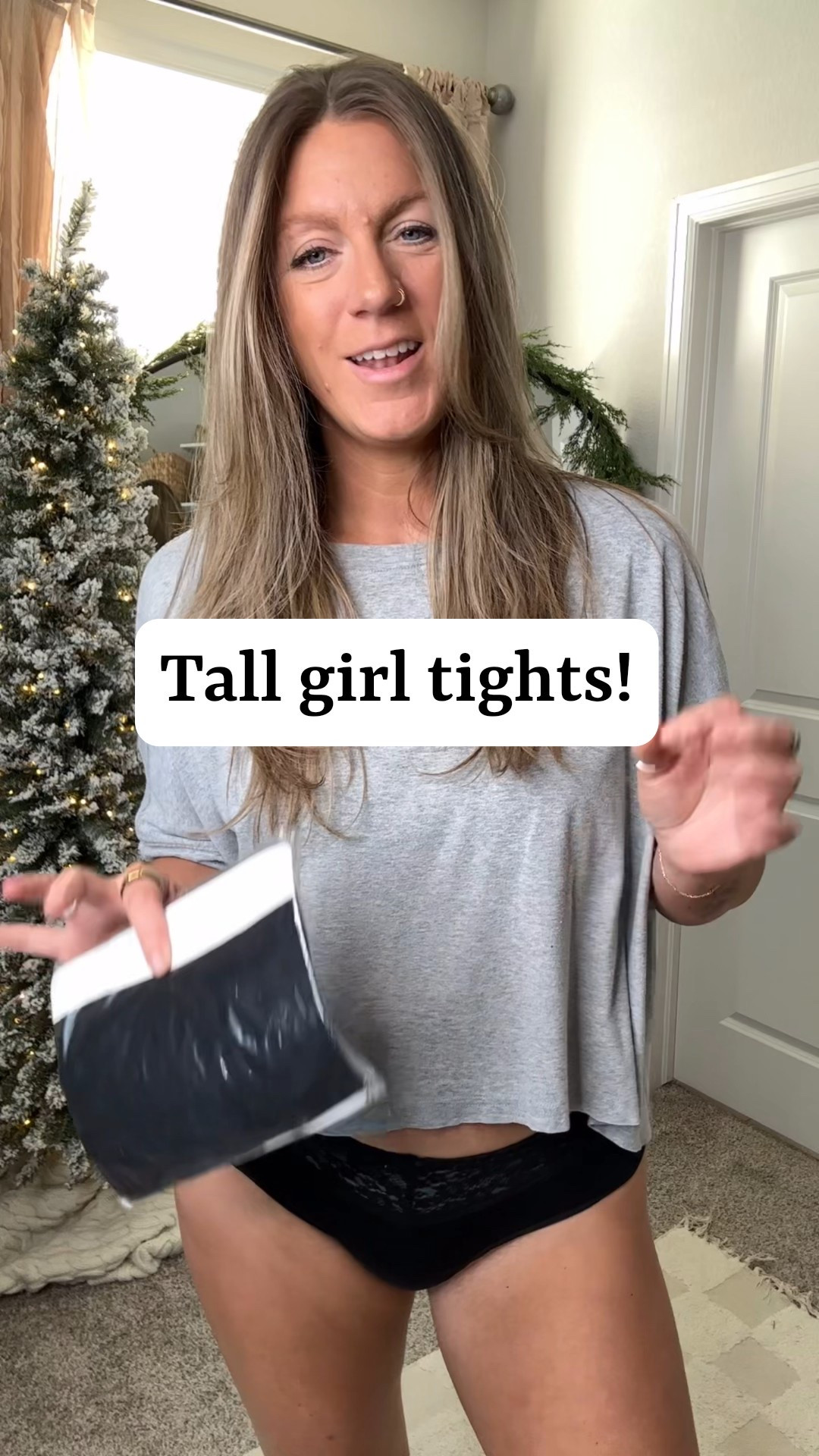 Tall girl tights! 🙌🏻 mine are black sheer in size “C” my fleece lined ones are large PLUS (plus = length in this case) 

#LTKTall #LTKHoliday