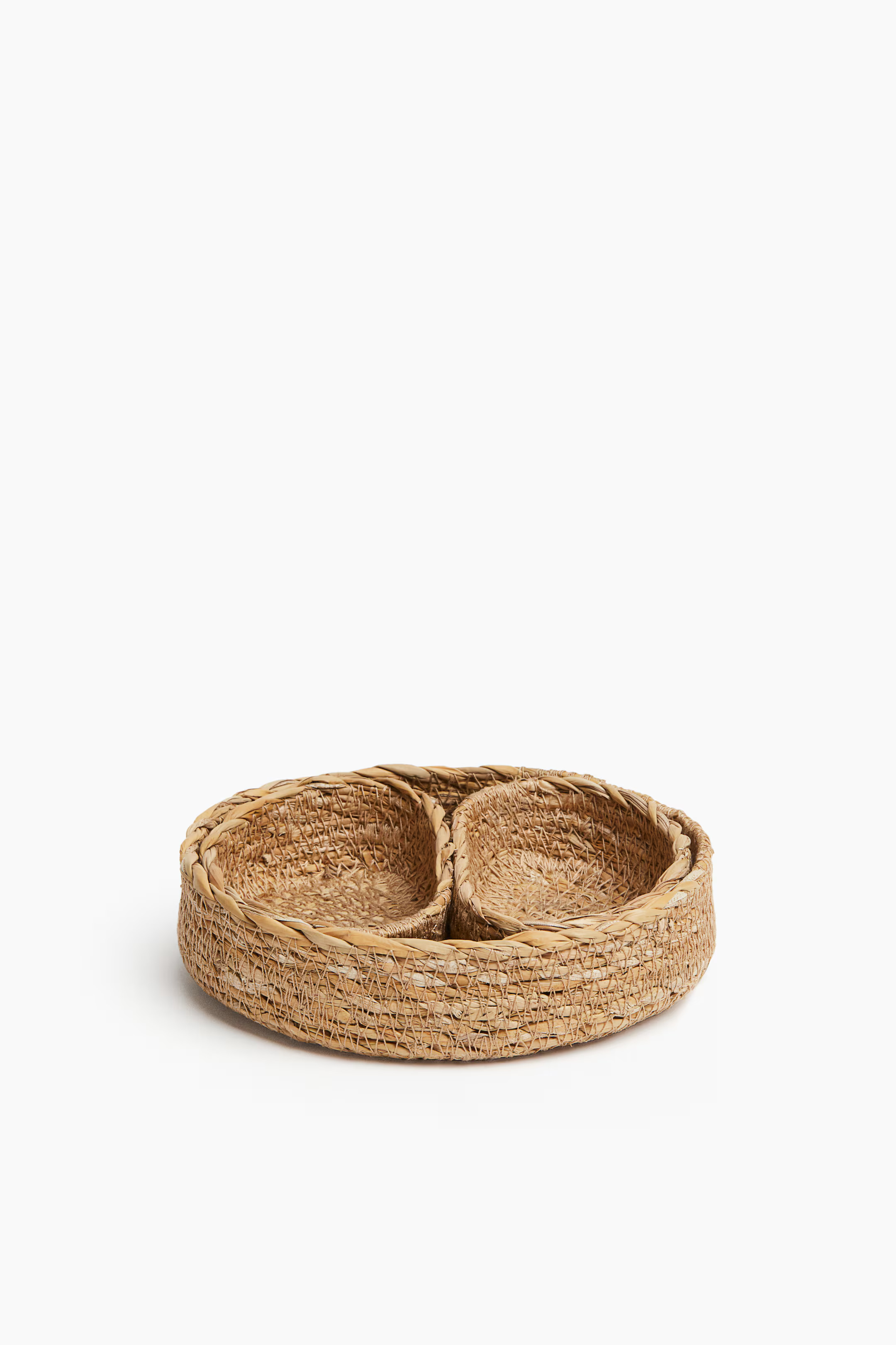 3-piece straw storage basket set | H&M (UK, MY, IN, SG, PH, TW, HK)